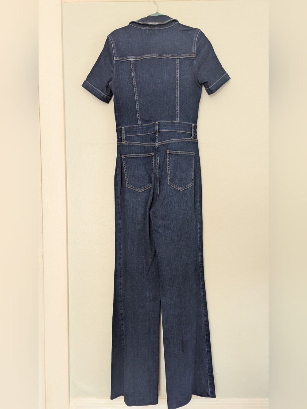 Boden Bootcut Denim Jumpsuit Sz: 6T - Picture 4 of 13